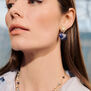 Lapis heart-shaped earrings by Carousel Jewels